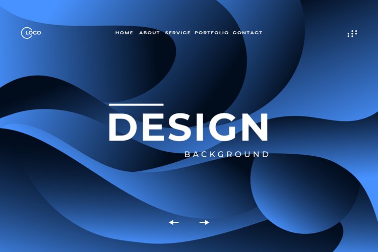 Dynamic Blue Abstract Background example image 1