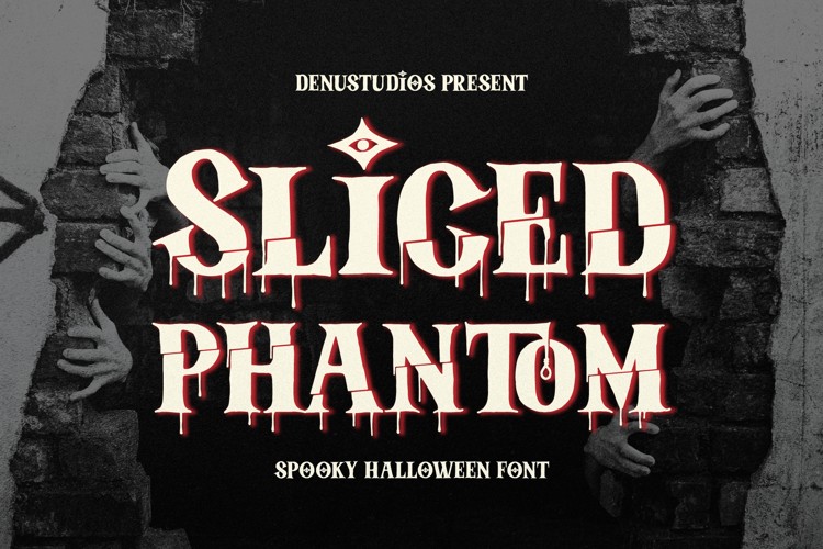 Sliced Phantom | Spooky Halloween Font