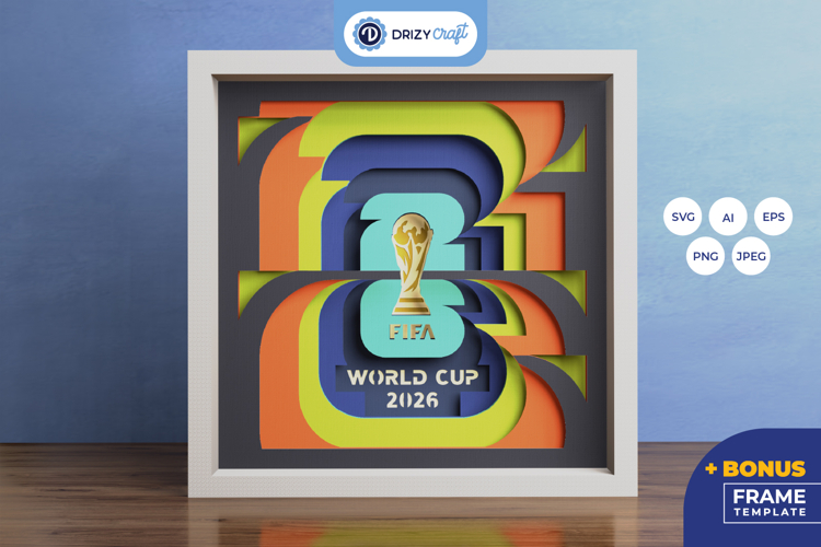 World Cup 3D Paper Craft - The Worlds Stage: 2026 3D SVG
