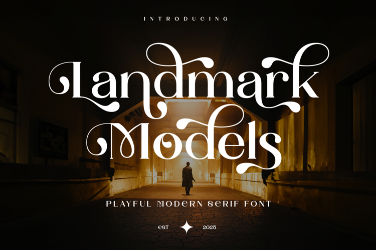 Landmark Models - Playful Modern Font
