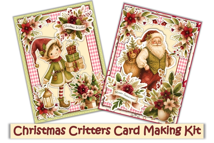 Watercolour Christmas Card Making Kit JPEG