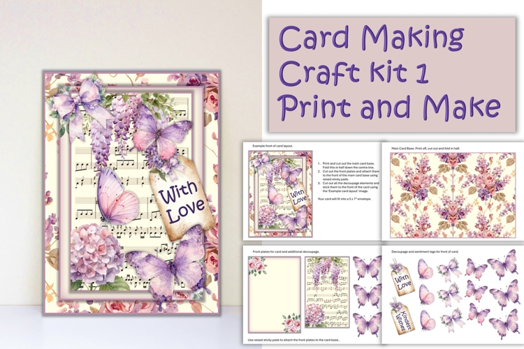 Sumer Flowers Card Making Kit 1