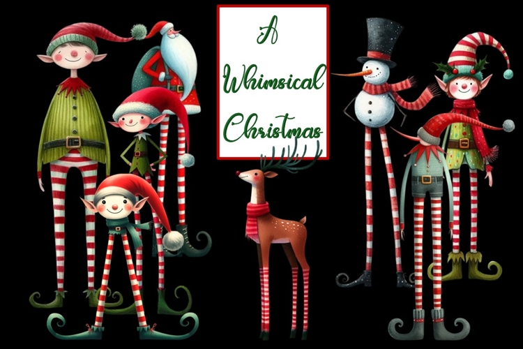 Whimsical Christmas Bundle 35 PNGs
