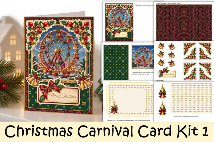 Christmas Carnival Card Making Kit 1