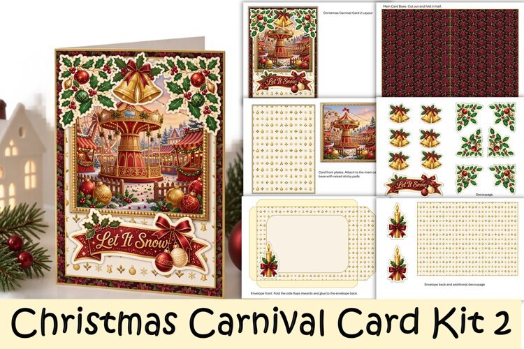 Christmas Carnival Card Making Kit 2 example image 1