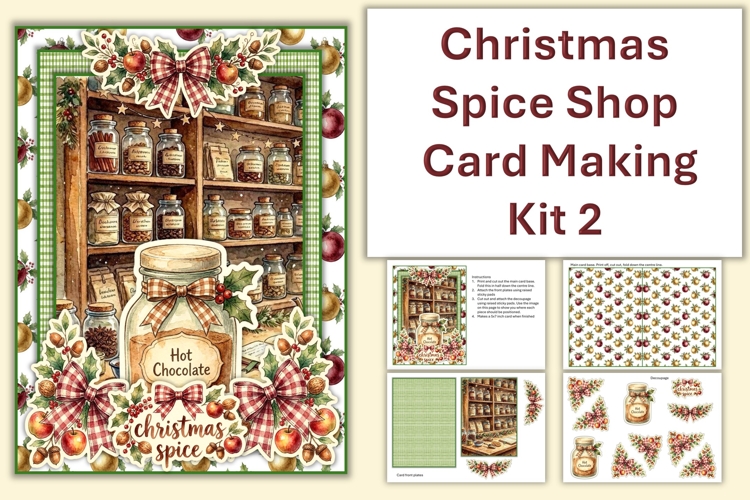 Christmas Spice Shop Card Making Kit 2JPEGS