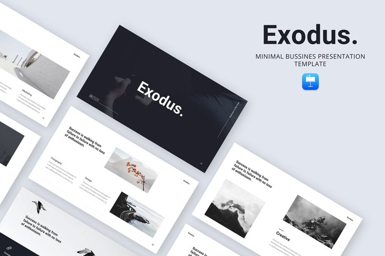 Exodus - Minimal Bussines Keynote Template example image 1