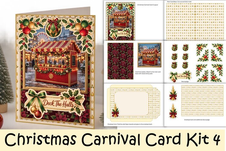 Christmas Carnival Card Making Kit 4 example image 1