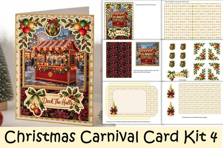 Christmas Carnival Card Making Kit 4