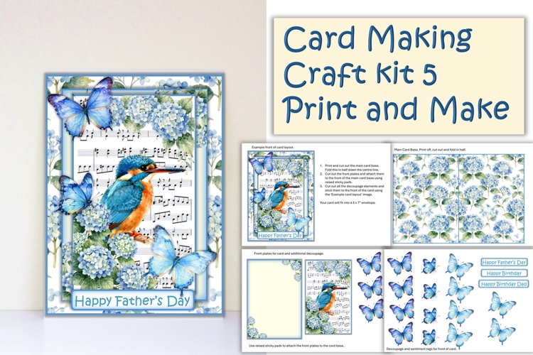 Summer Flowers Card Making Kit 5