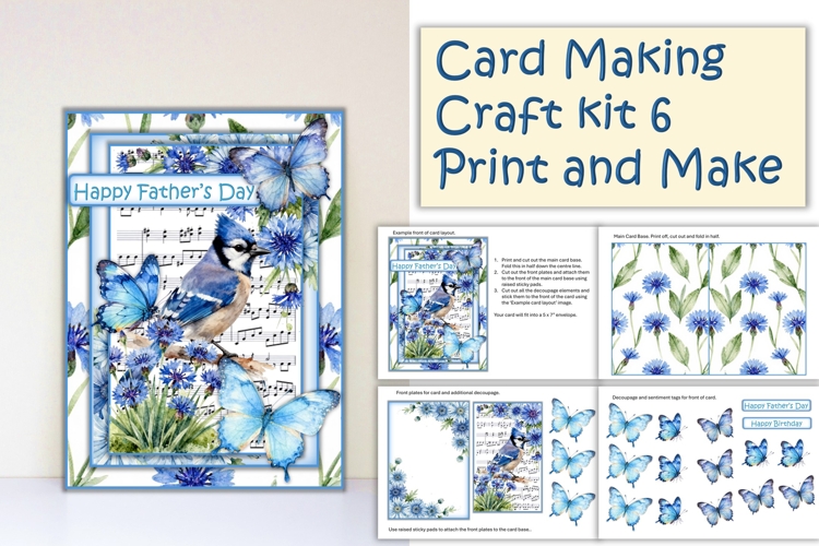 Summer Flowers Card Making Kit 6
