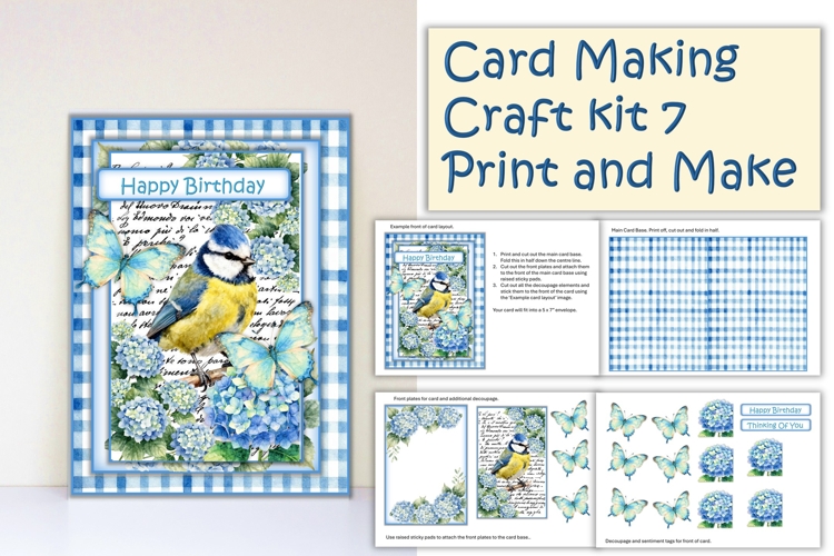 Summer Flowers Card Making Kit 7