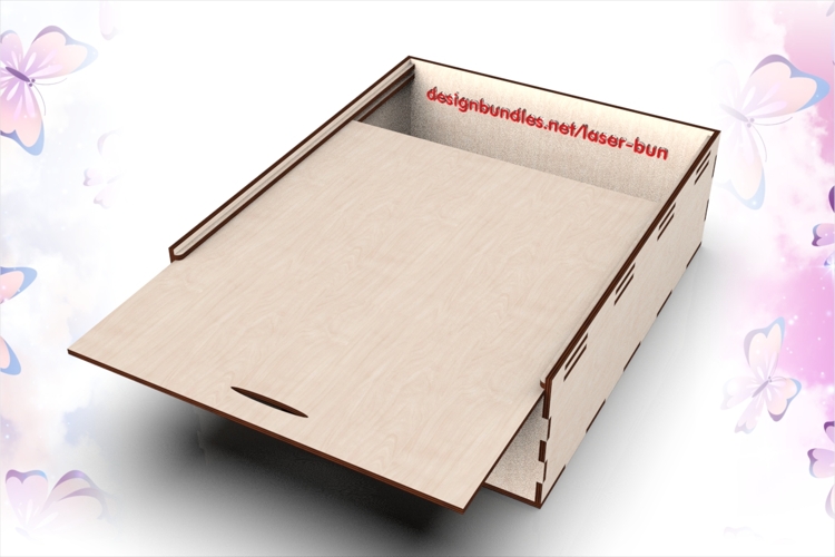 Sliding Lid Box 30x25x8cm SVG Laser Files