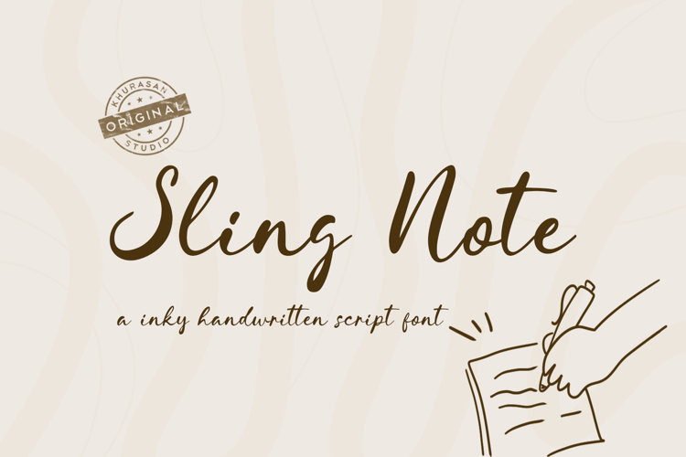 Sling Note - a Modern Handwritten Font