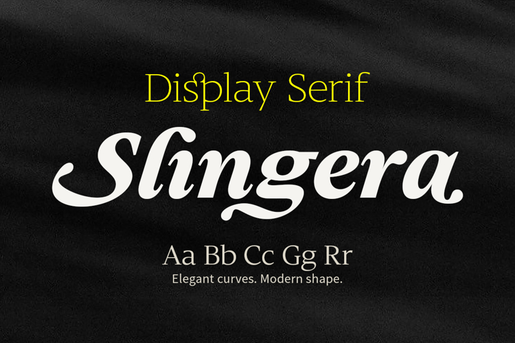 Slingera - Display Serif example image 1