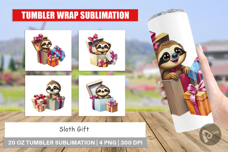 Tumbler Sloth Gift