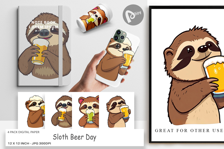 Sloth Clipart Image 19