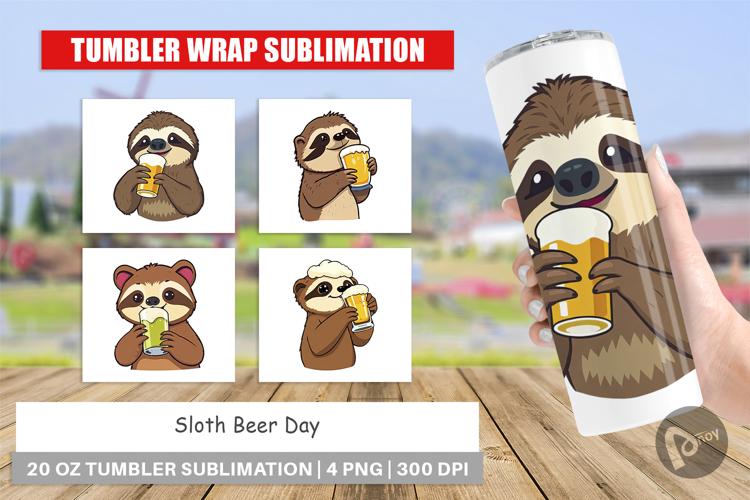 Tumbler Sloth Beer Day