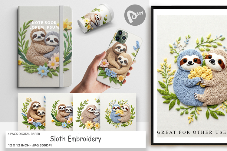 Sloth Clipart Image 16