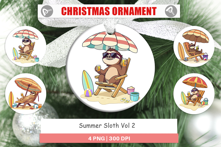 Ornament Summer Sloth
