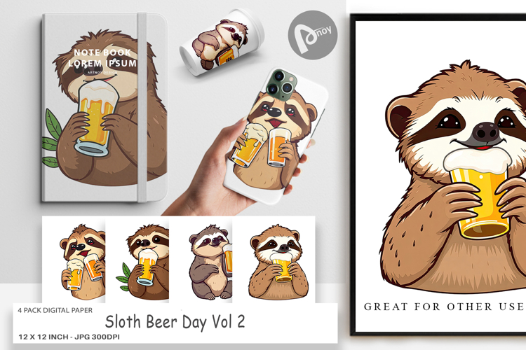 Sloth Clipart Image 18