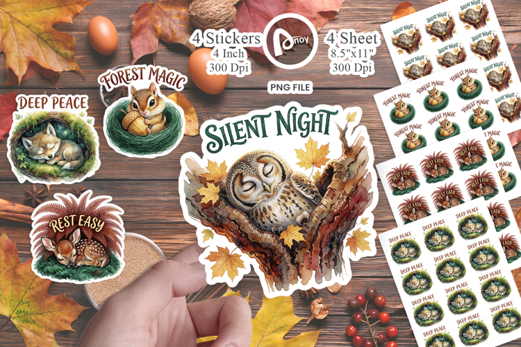 Slumbering Forest Guardian Sticker