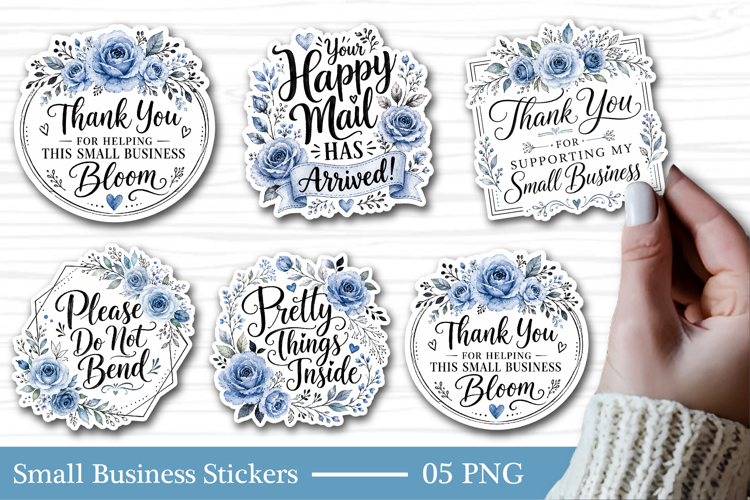 Small Business packaging Stickers print and cut stickers