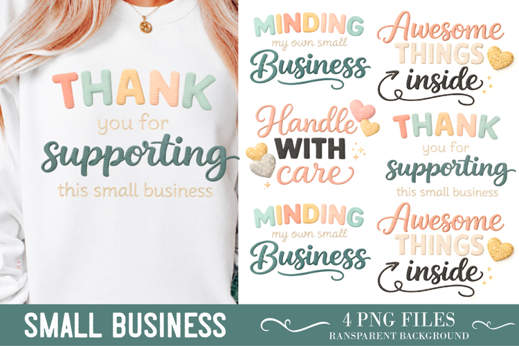 Small Business PNG, Small Business Sublimation PNG,Faux Yarn