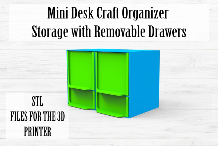 Small desktop organizer V2 for 3D printable stl file