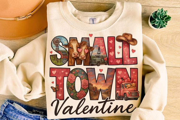 Small Town Valentine Day PNG, Howdy Valentine PNG, Western