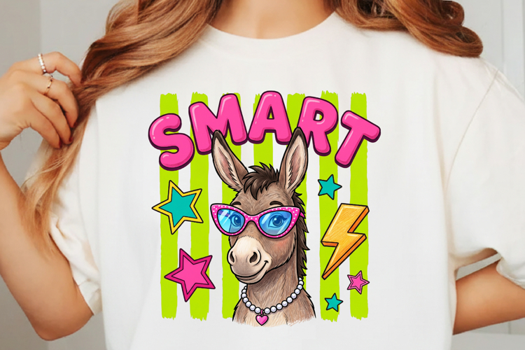 Smart Donkey Preppy Stripes Background