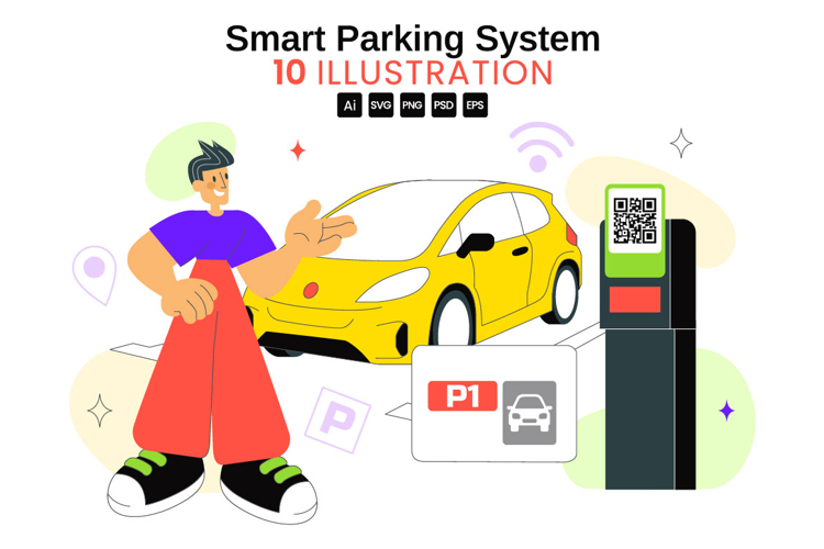 10 Smart Parking System Illustration