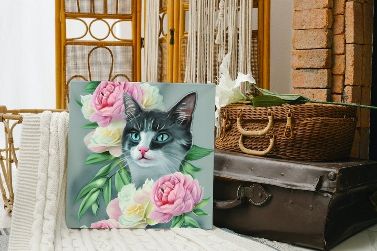 Cat Watercolor Image 5