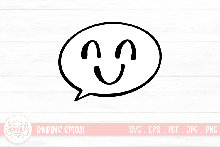 Smile Bubble Expression SVG