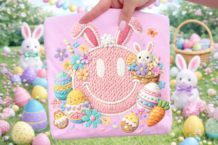 Smiley Face Easter PNG, Bunny Easter PNG, Easter Egg PNG