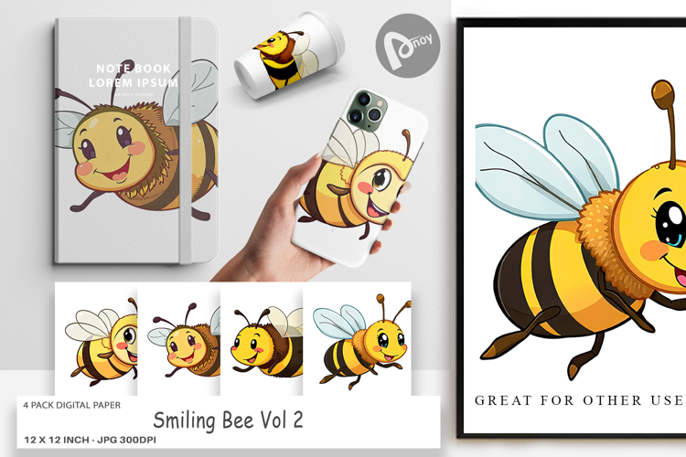 Bee Scrapbook Paper Image 18