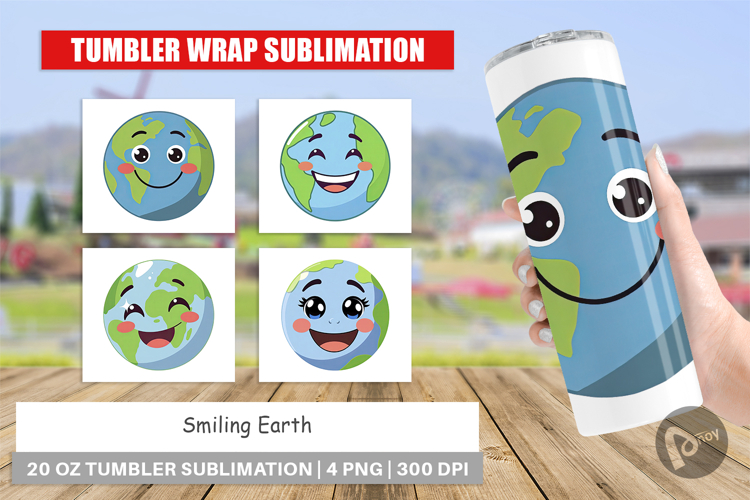 Tumbler Smiling Earth