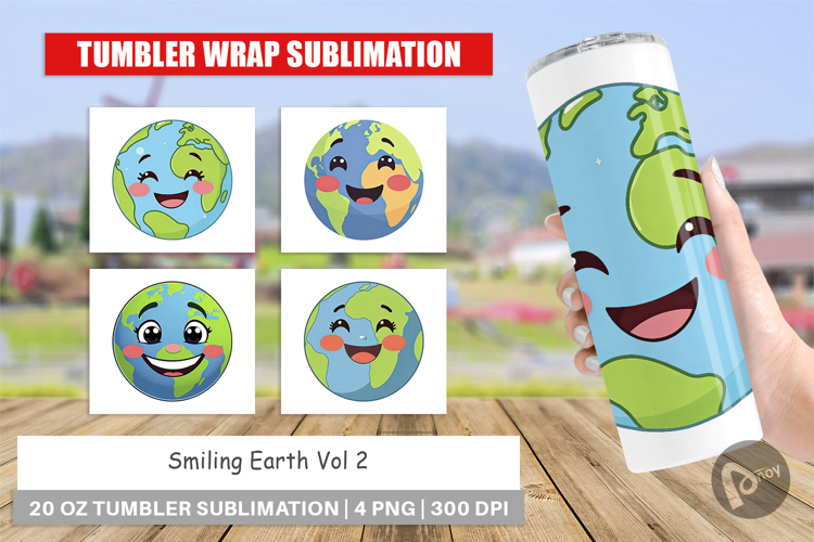 Tumbler Smiling Earth