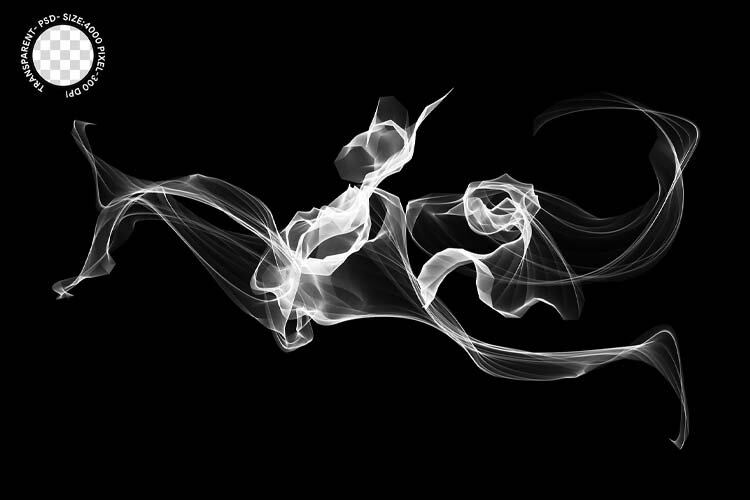 Realistic Smoke Overlays Transparent PNG & PSD 3 example image 1