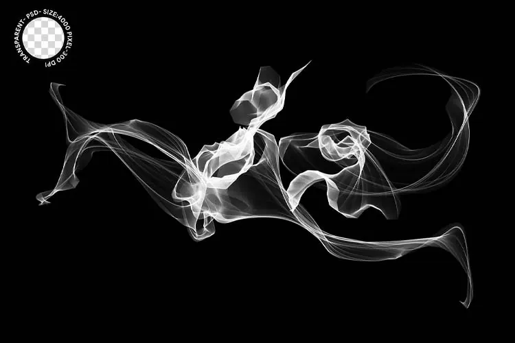 Realistic Smoke Overlays Transparent PNG & PSD 3