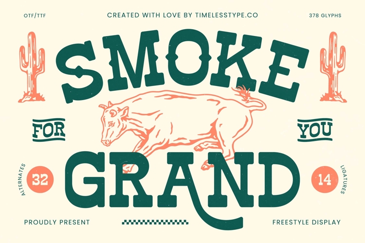 Smoke Grand - Freestyle Display Font