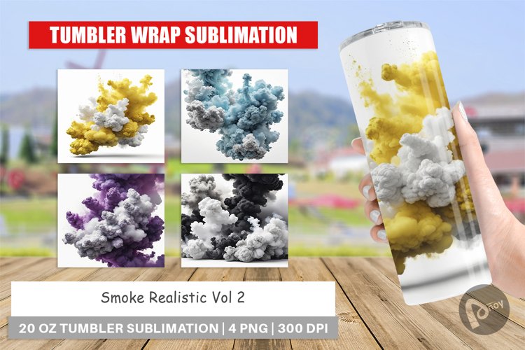 Tumbler Wrap Smoke Realistic