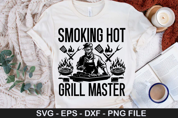 Smoking hot grill master - Barbecue SVG Design