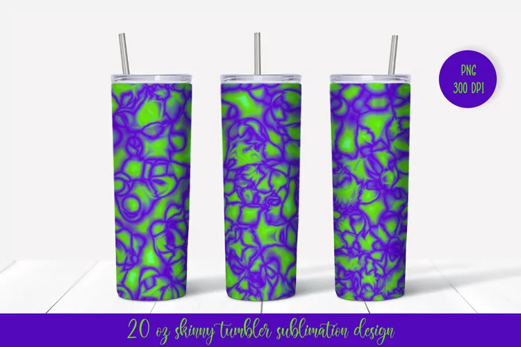 Bright Abstract Tumbler Wrap Sublimation