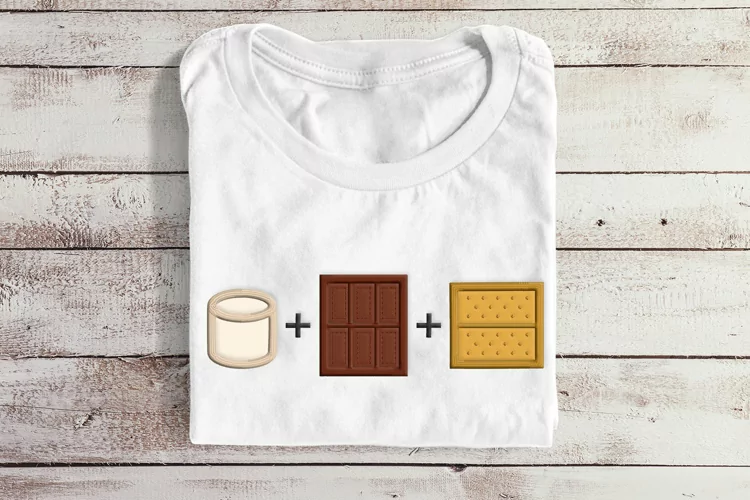 S'mores Recipe Formula Applique Embroidery Design