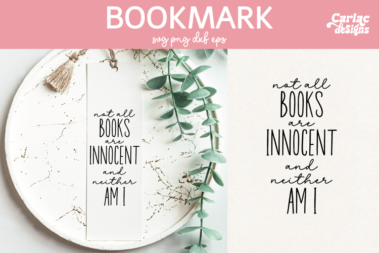 Smut Book Lover Bookmark SVG, Printable Bookmarks