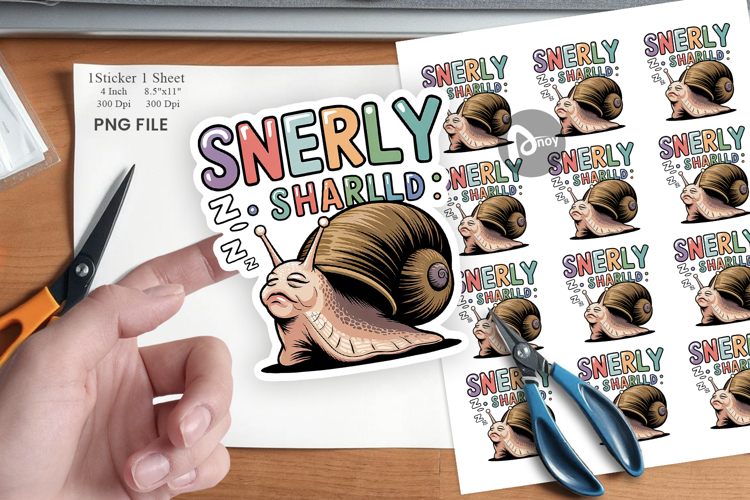 Snail Mood Sticker