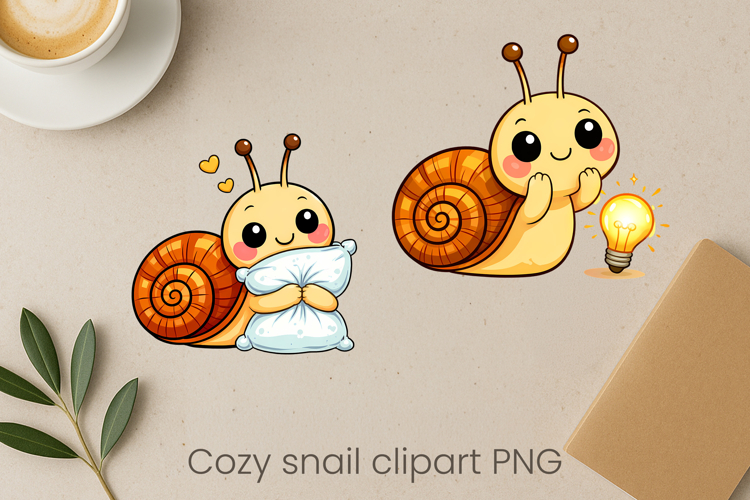 Cozy snail sublimation | Cute funny snail clipart PNG