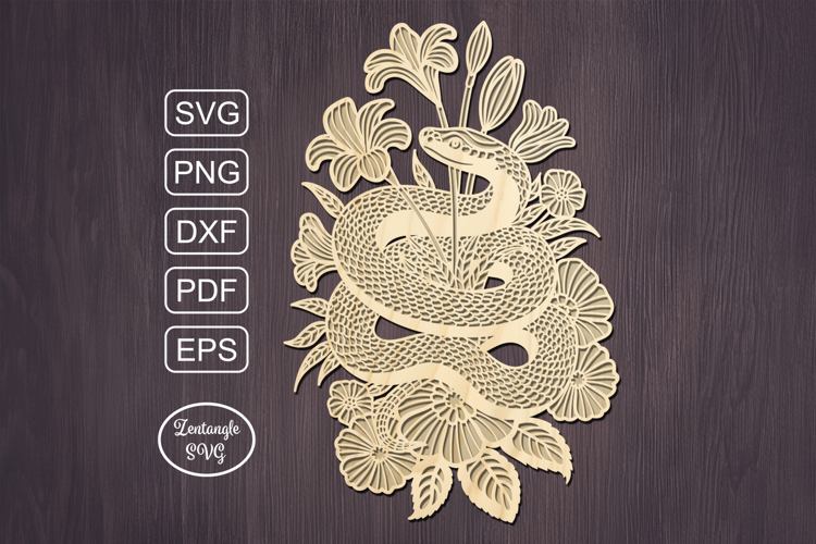 Halloween lasercut svg, snake laser cut ornament or keychain