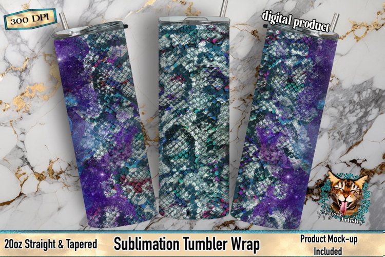 Snakeskin Sublimation, Snakeskin tumbler, tumbler wrap